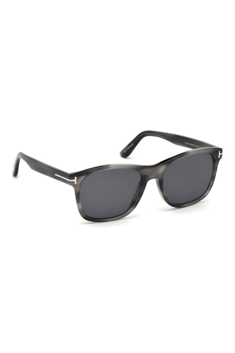 Eric 55mm Sunglasses, Alternate, color, GREY / SMOKE