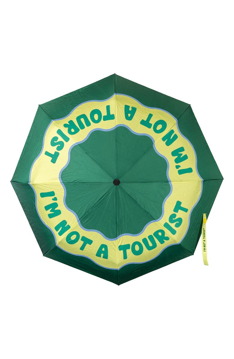 Fisura Not a Tourist Automatic Folding Compact Umbrella, Alternate, color, 