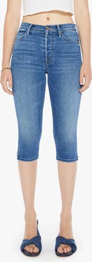 MOTHER The Stunner Bunny Snip Capri Jeans