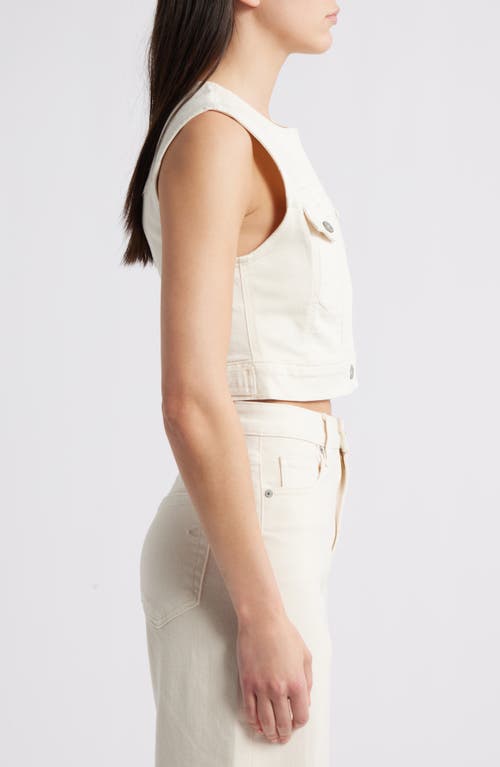Hidden Jeans Crop Trucker Vest