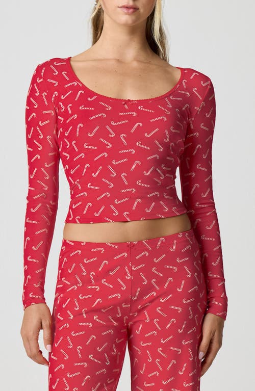 Florence By Mills Holidaze Rib Sleep Top In Pink