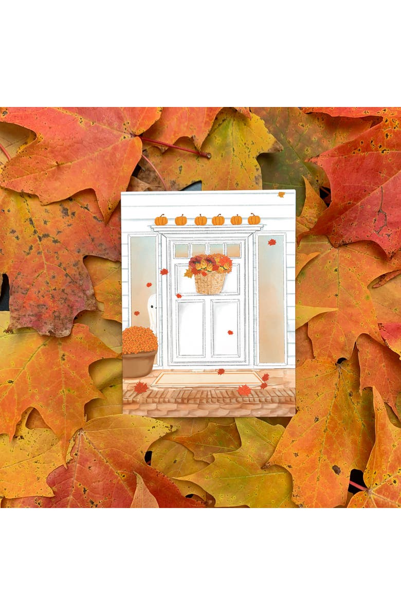Ramus & Co Ghost Front Door Fall/Autumn Greeting Card Pack Sets, Alternate, color, Multi-Pack