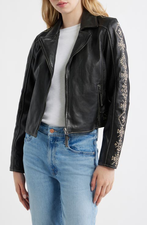Cora Leather Jacket (Regular & Plus)