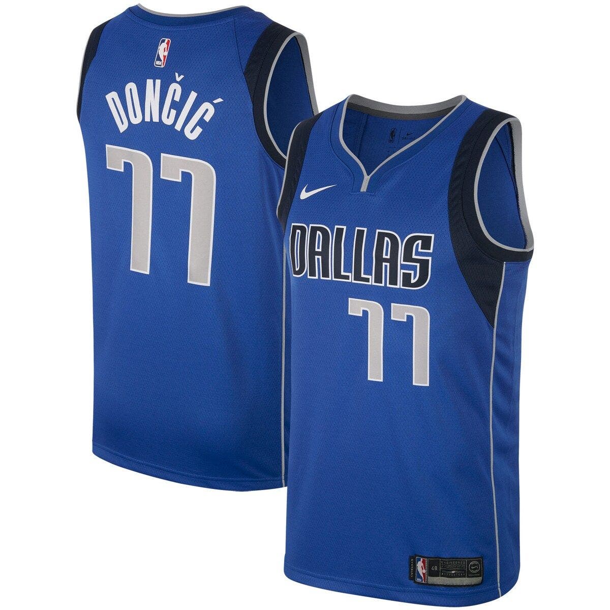 Men's Nike Luka Doncic Royal Dallas Mavericks Swingman Jersey (Men