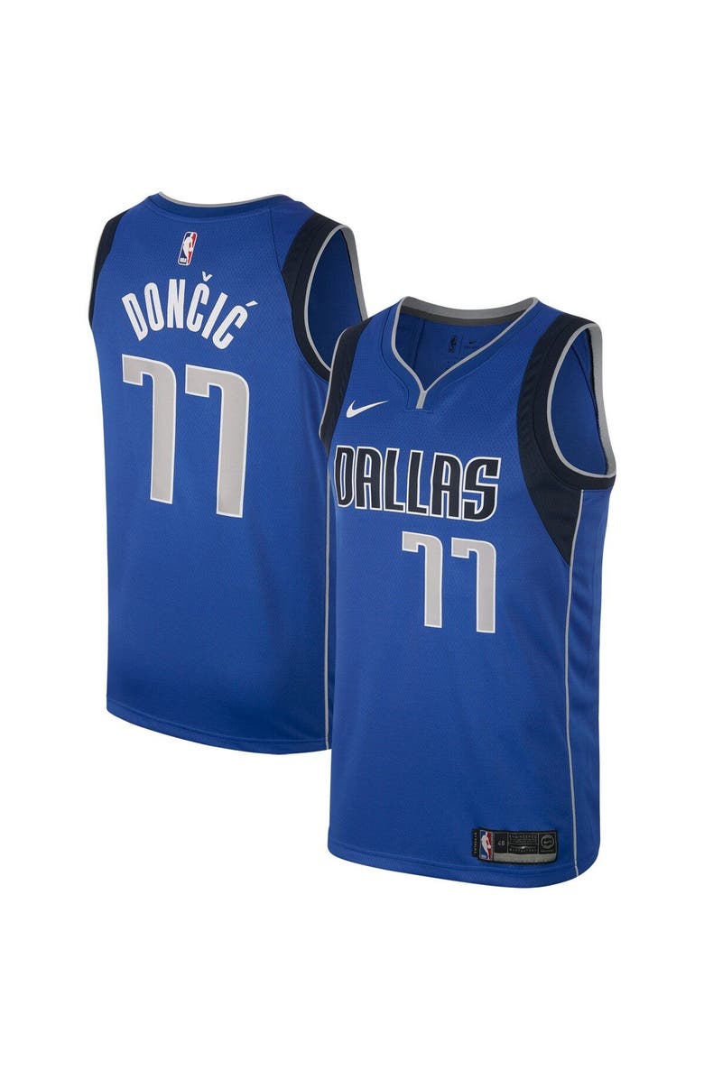 Nike Men's Nike Luka Doncic Royal Dallas Mavericks Swingman Jersey, Main, color, 