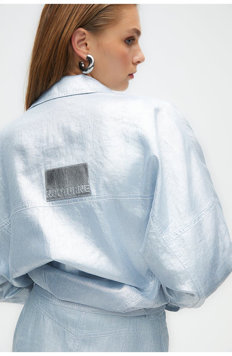 Nocturne Metallic Shell Detailed Jacket, Alternate, color, 