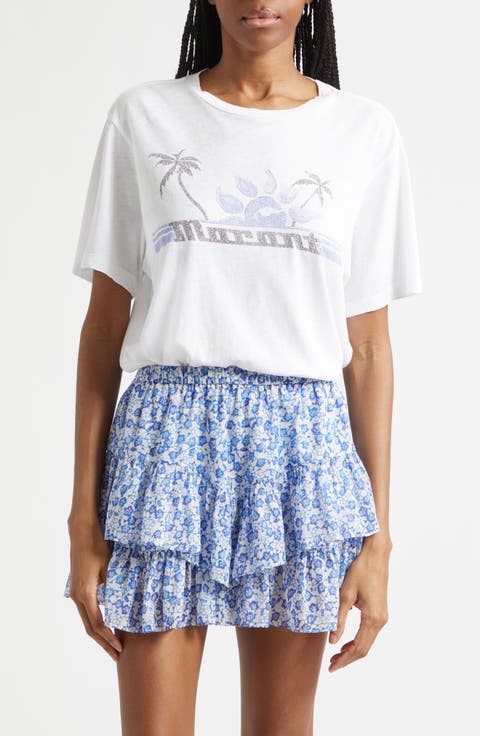 Zewel Oversize Cotton Graphic T-Shirt