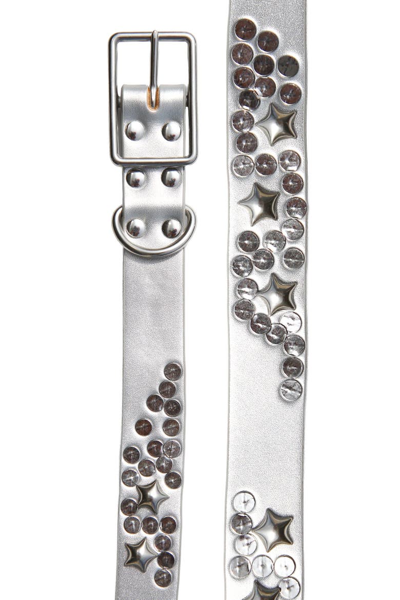 Silver Star Dog Collar, Main, color, Silver