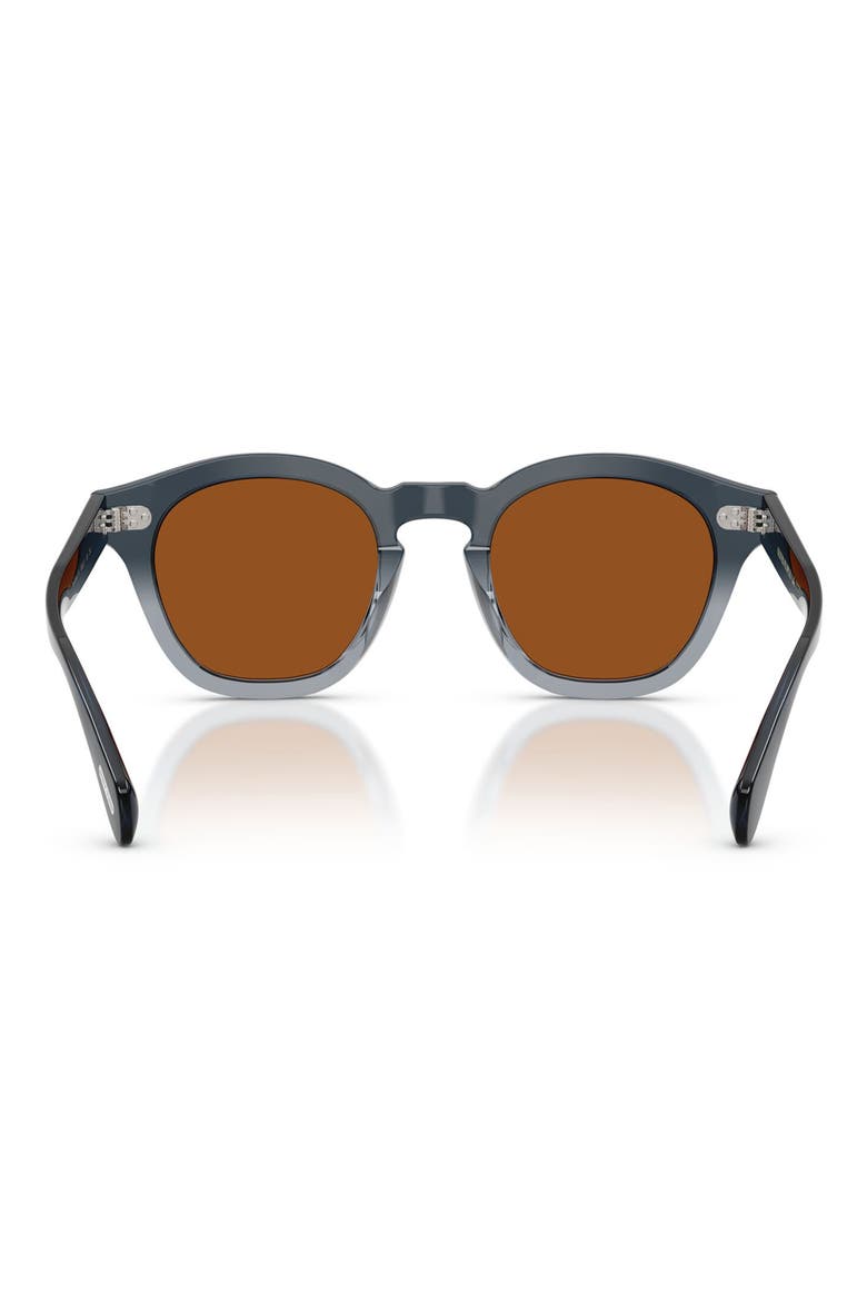 Boudreau La 48mm Round Sunglasses, Alternate, color, TWILIGHT GRADIENT / BROWN