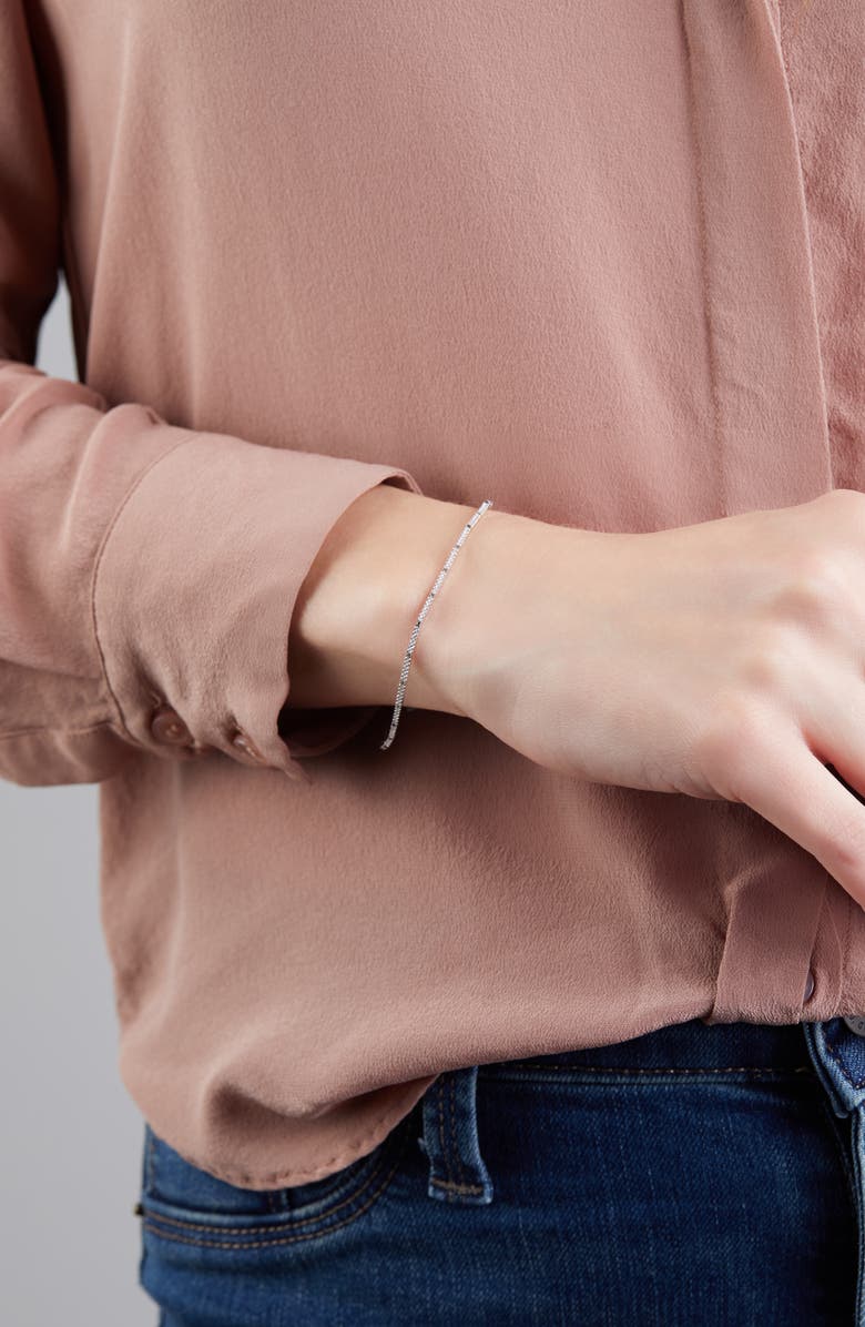 Bony Levy 18K White Gold & Diamond Line Bracelet, Alternate, color,