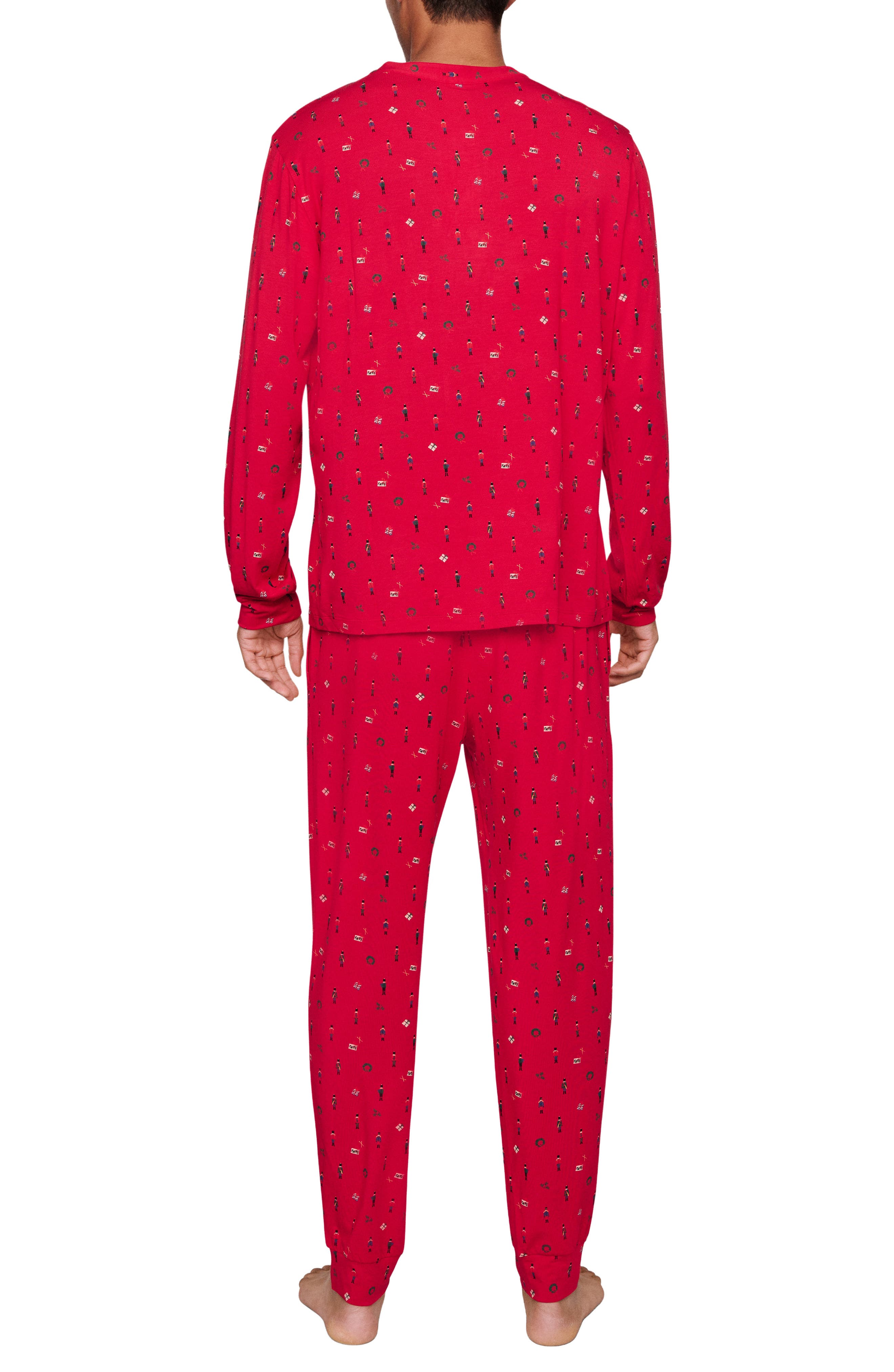 Eberjey Henry Print Jersey Long Pajamas (Men) | Nordstromrack