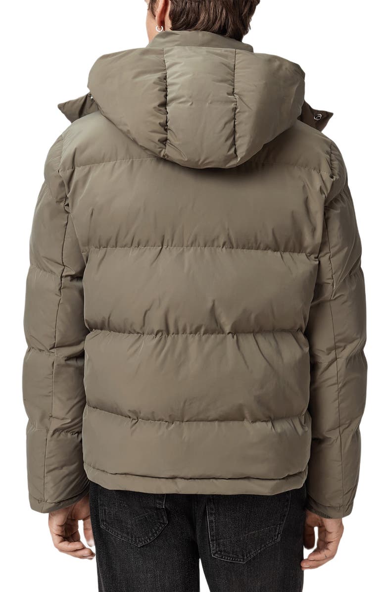 AllSaints Marlo Ramskull Puffer Jacket, Alternate, color, Gull Brown
