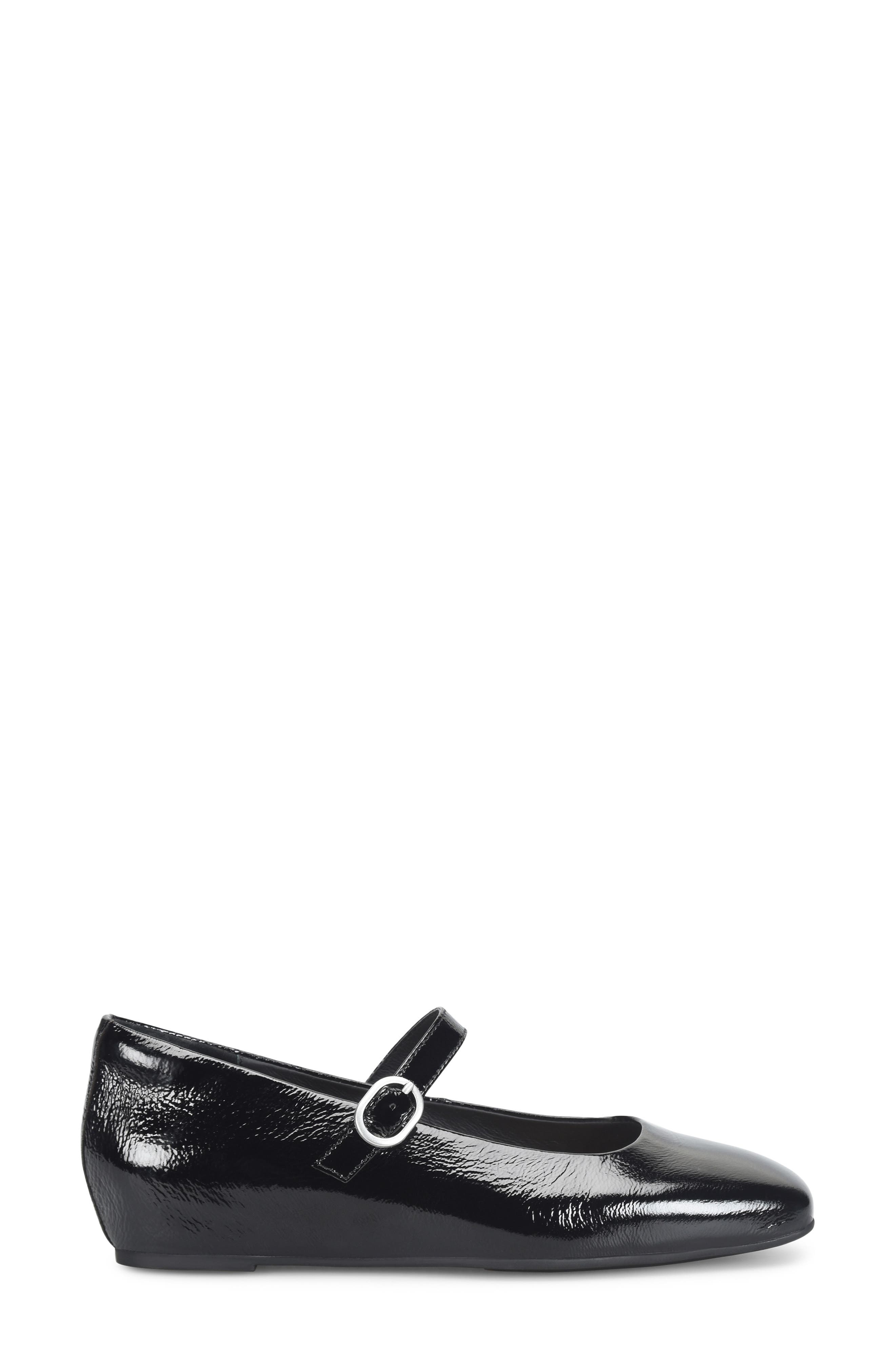 Palma Square Toe Mary Jane Flat, Alternate, color, BLACK PATENT