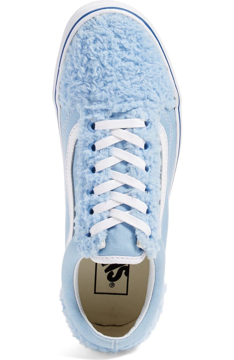 Vans 'Old Skool' Faux Shearling & Canvas Sneaker, Alternate, color,