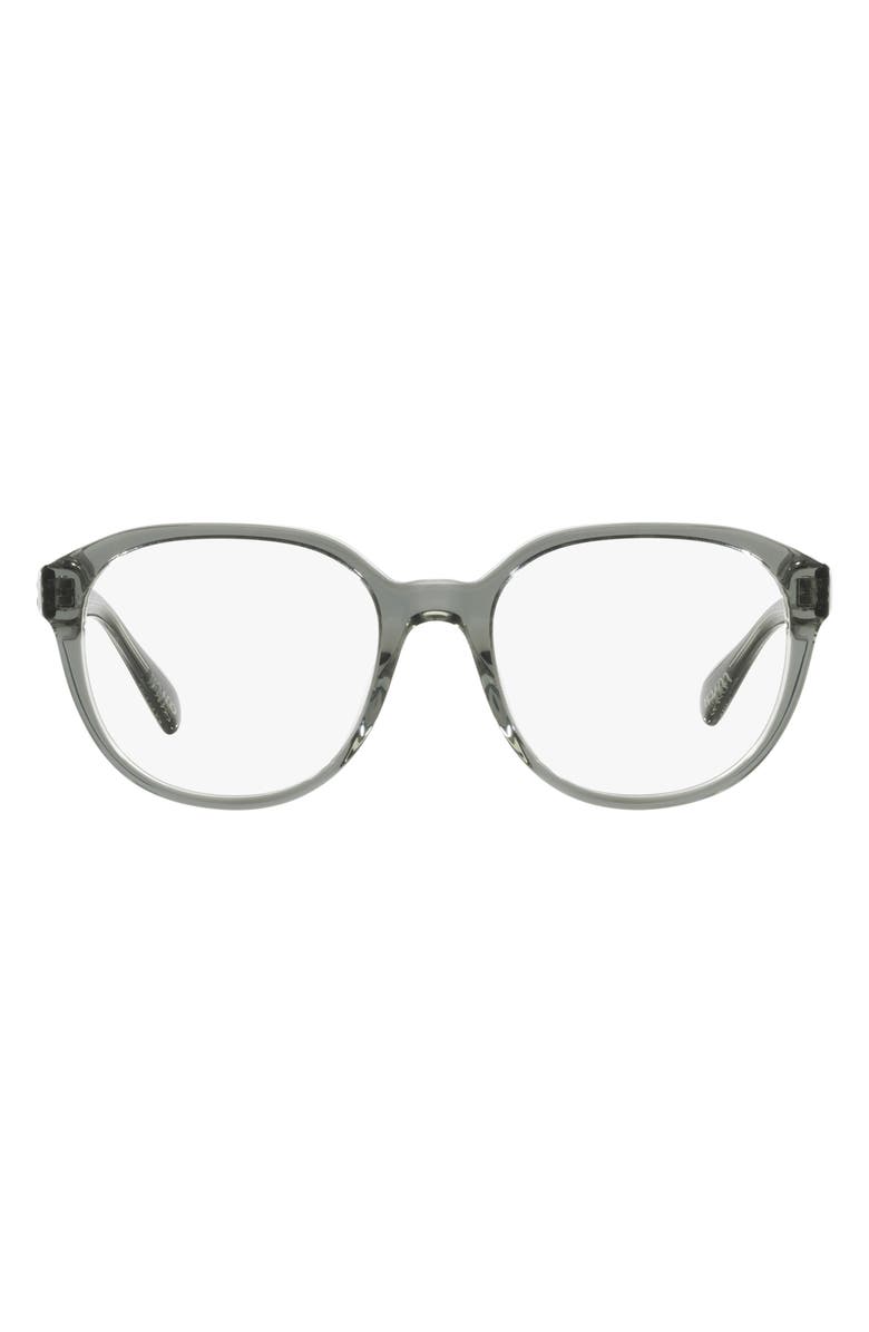 COACH 50mm Round Optical Glasses, Main, color, 