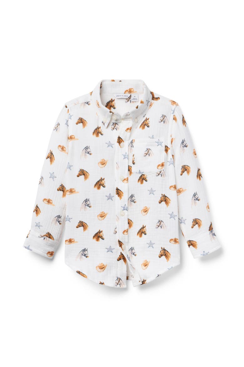 The Rein In Style Shirt, Main, color, Ivory