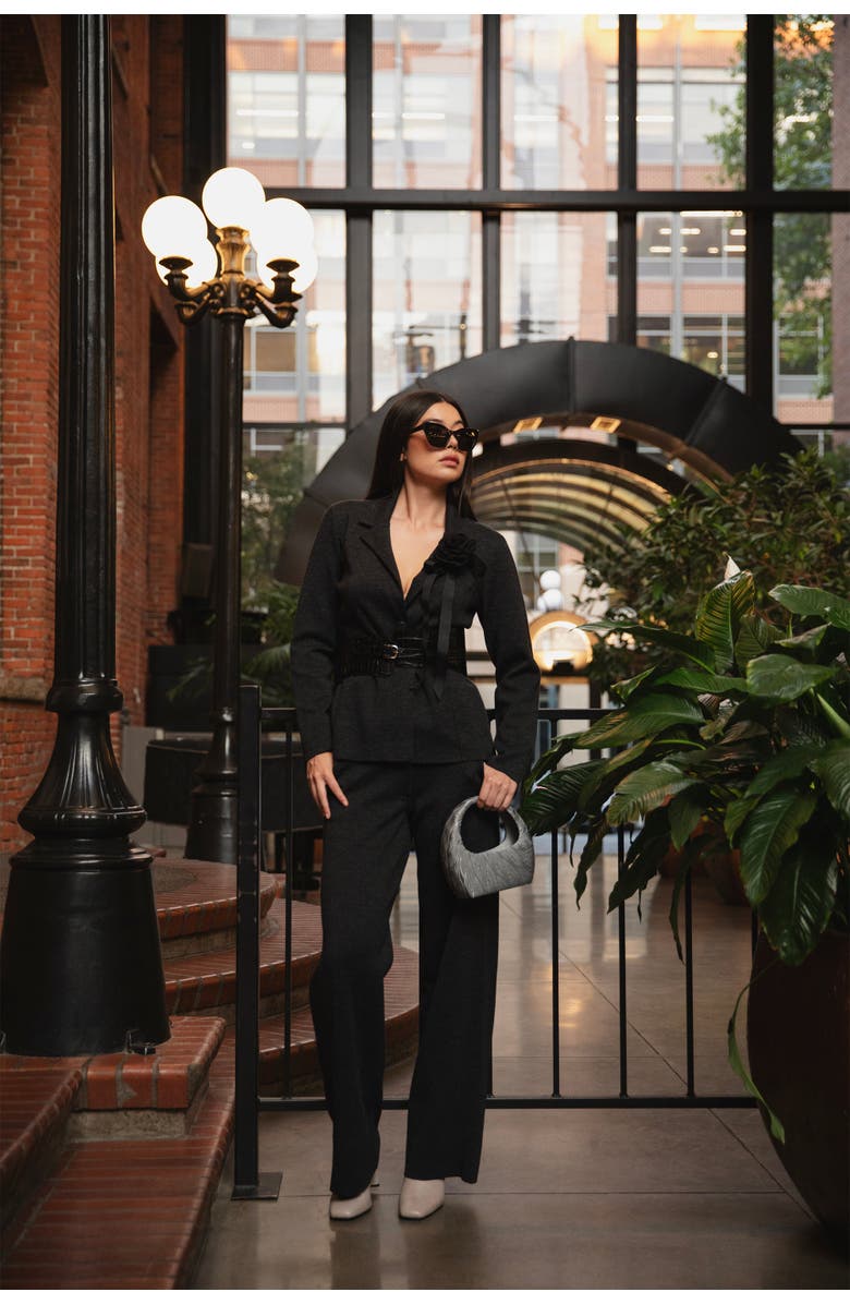 SSKEIN Laurent Trousers, Alternate, color, Charcoal