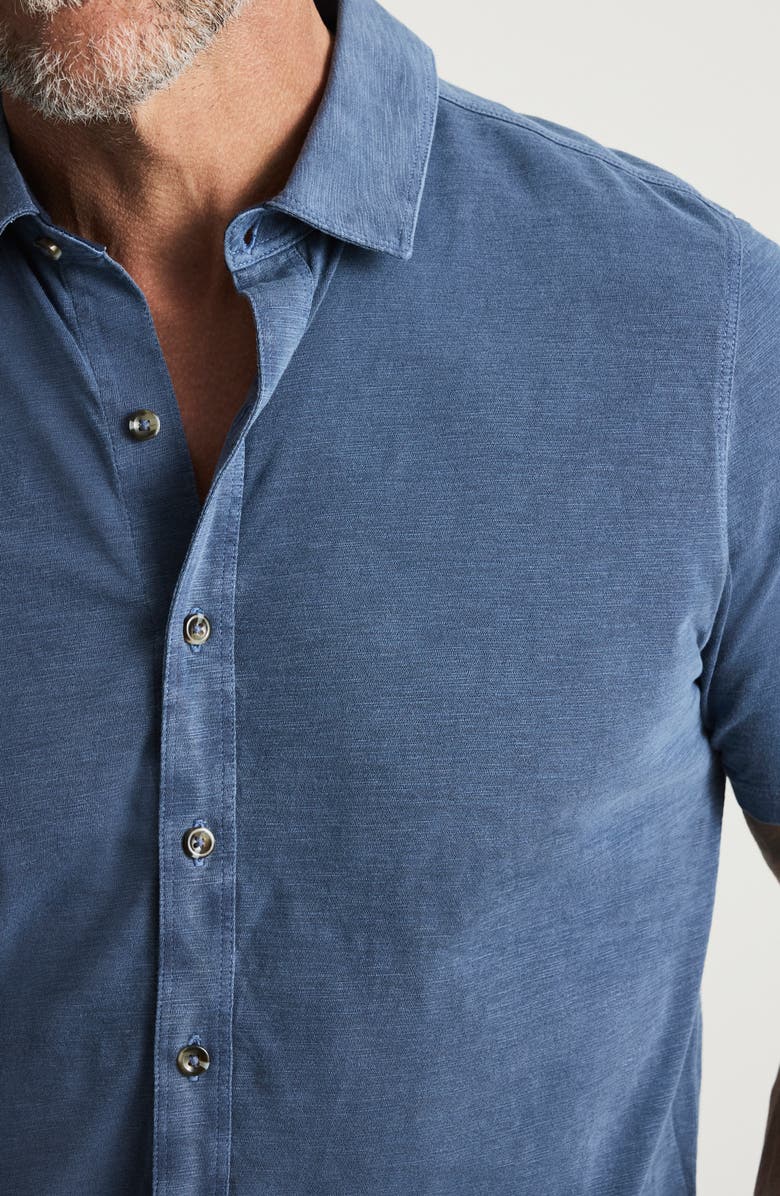 34 Heritage Short Sleeve Slub Cotton Jersey Button-Up Shirt, Alternate, color, 