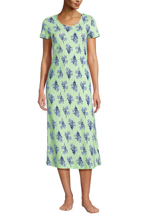 Cotton Short Sleeve Midcalf Nightgown