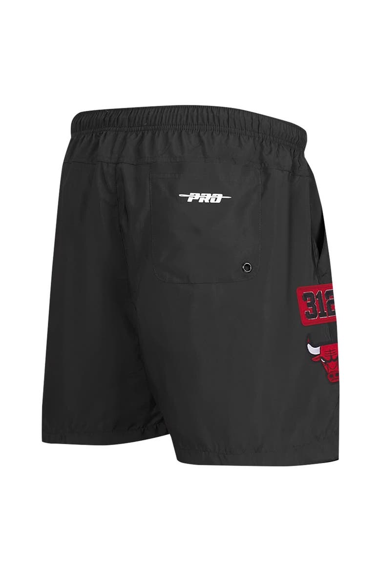 Men's Pro Standard Black Chicago Bulls Area Code Shorts, Alternate, color, Black
