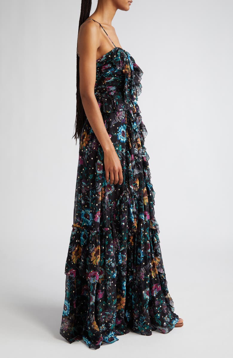 Ulla Johnson Colette Floral Silk Blend Gown, Alternate, color,