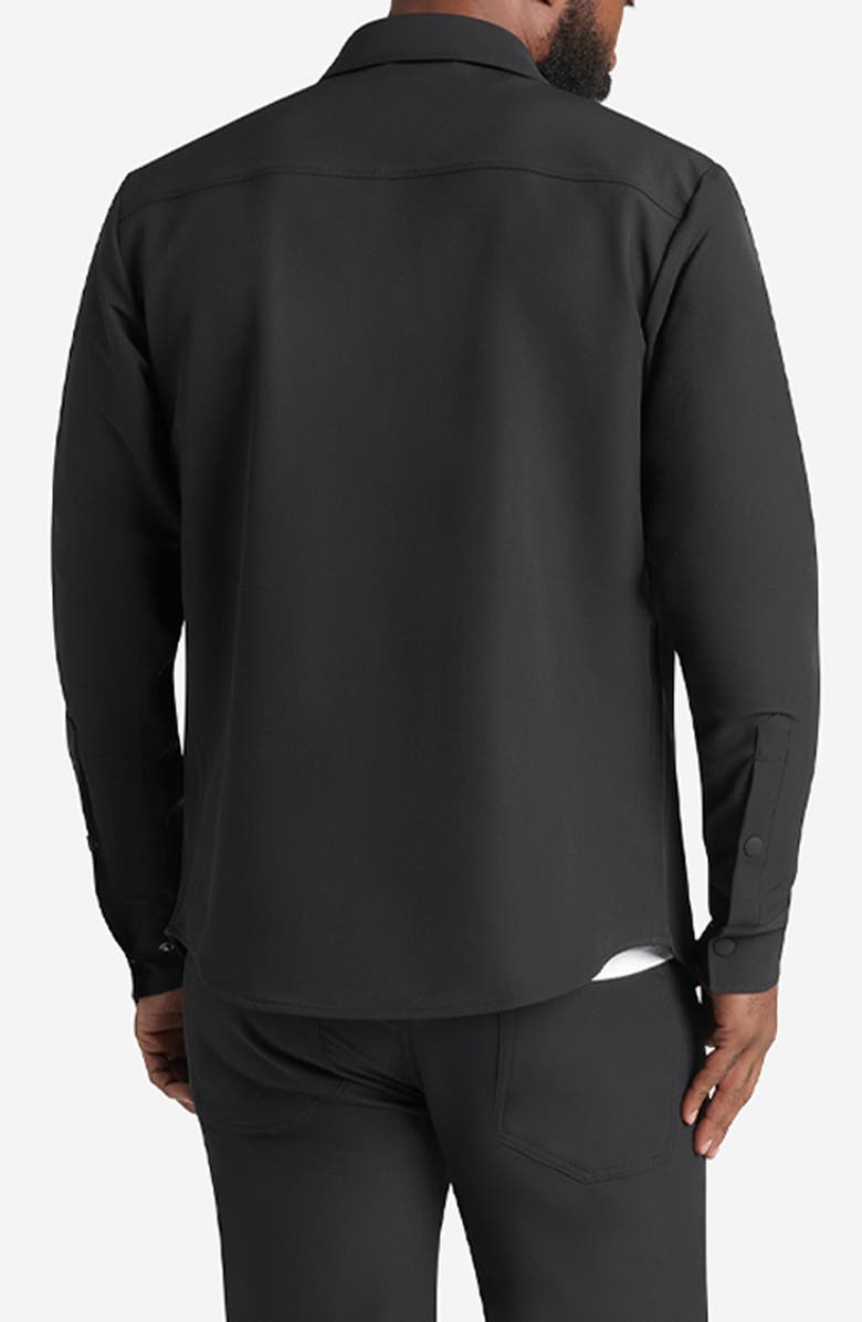 Goodlife Solid Water Repellent Stretch Zip-Up Shirt Jacket, Alternate, color, 