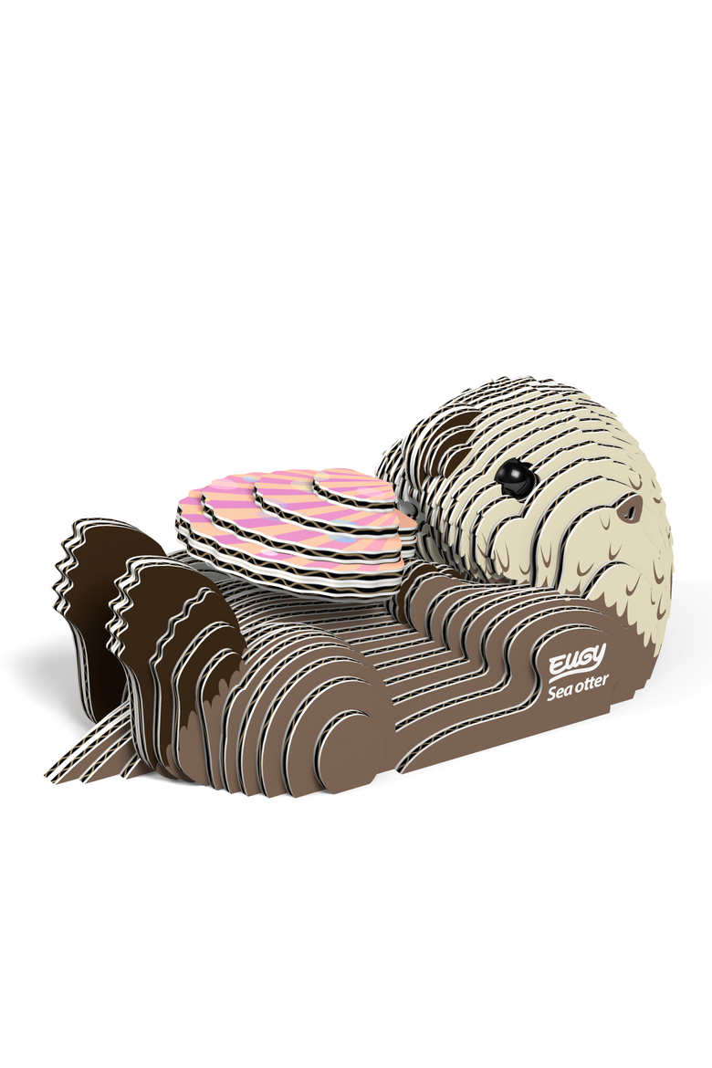 Sea Otter 3D Puzzle, Alternate, color, No Color