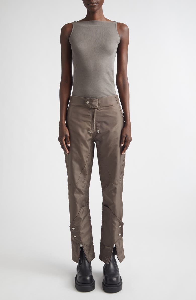 Rick Owens Raw Edge Cotton Tank, Alternate, color, Dust