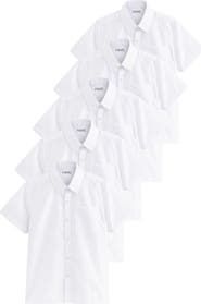 NEXT Kids' 5-Pack Uniform Short Sleeve Button-Up Shirts