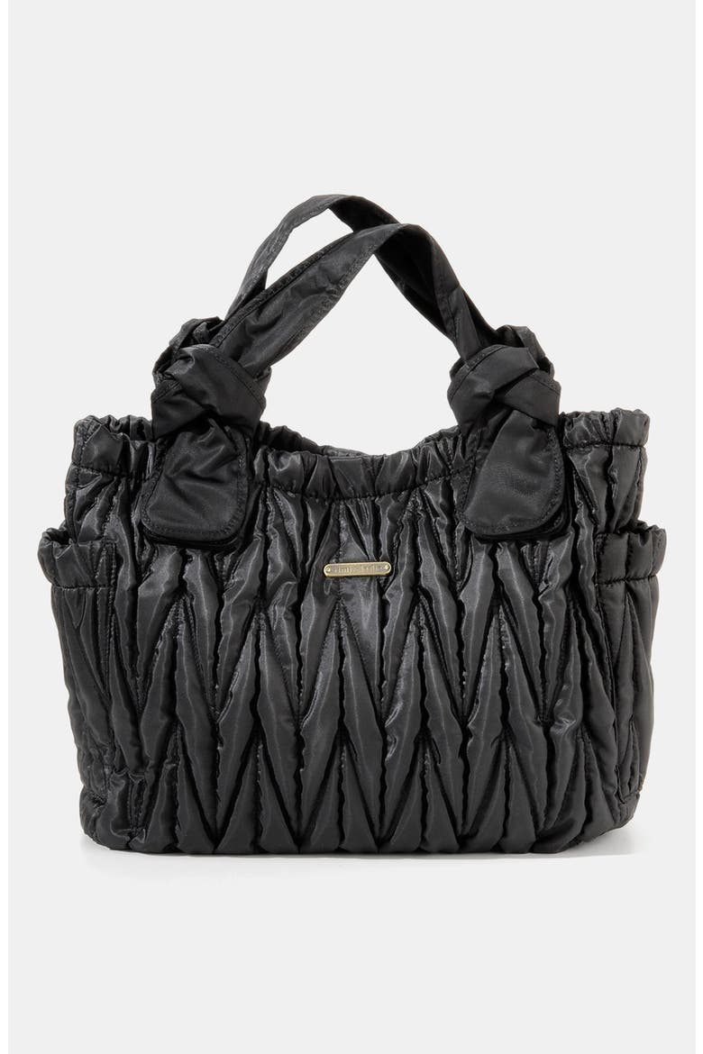 'Marie Antoinette' Diaper Bag, Main, color, BLACK