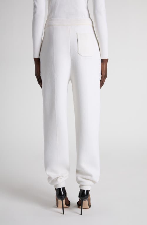 Tom Ford Merino Wool & Cashmere Blend Joggers In White