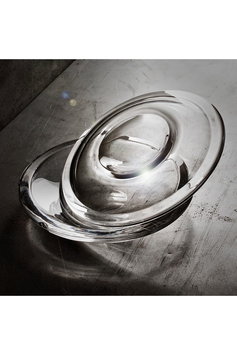 Caviar Dish Pora Caviale Discus, Alternate, color, Clear Crystal