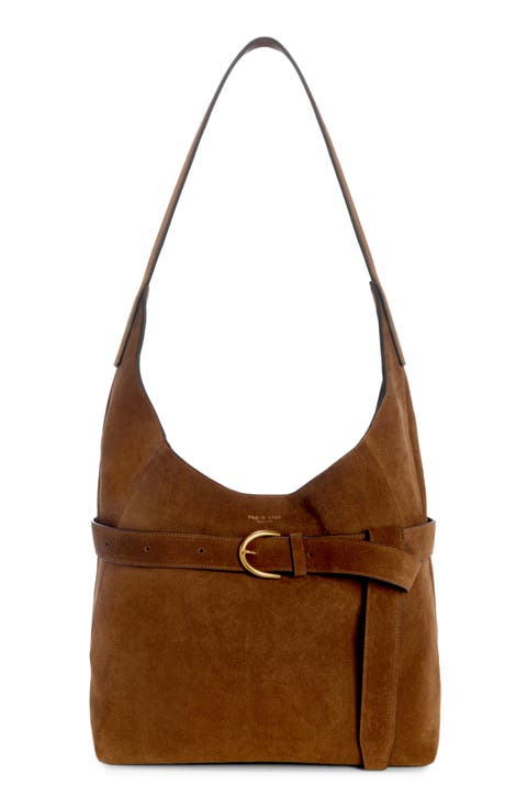 Lexington Suede Bucket Bag