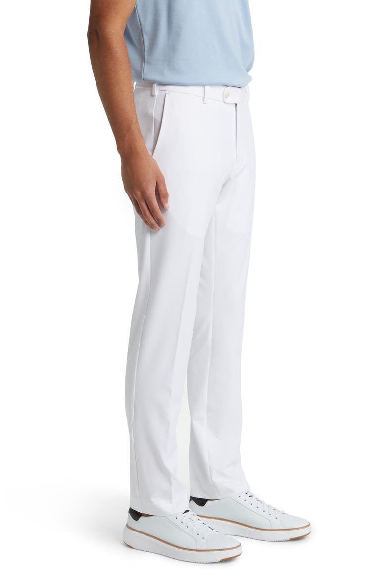 Crown Crafted Surge Performance Flat Front Trousers, Alternate, color, WHITE