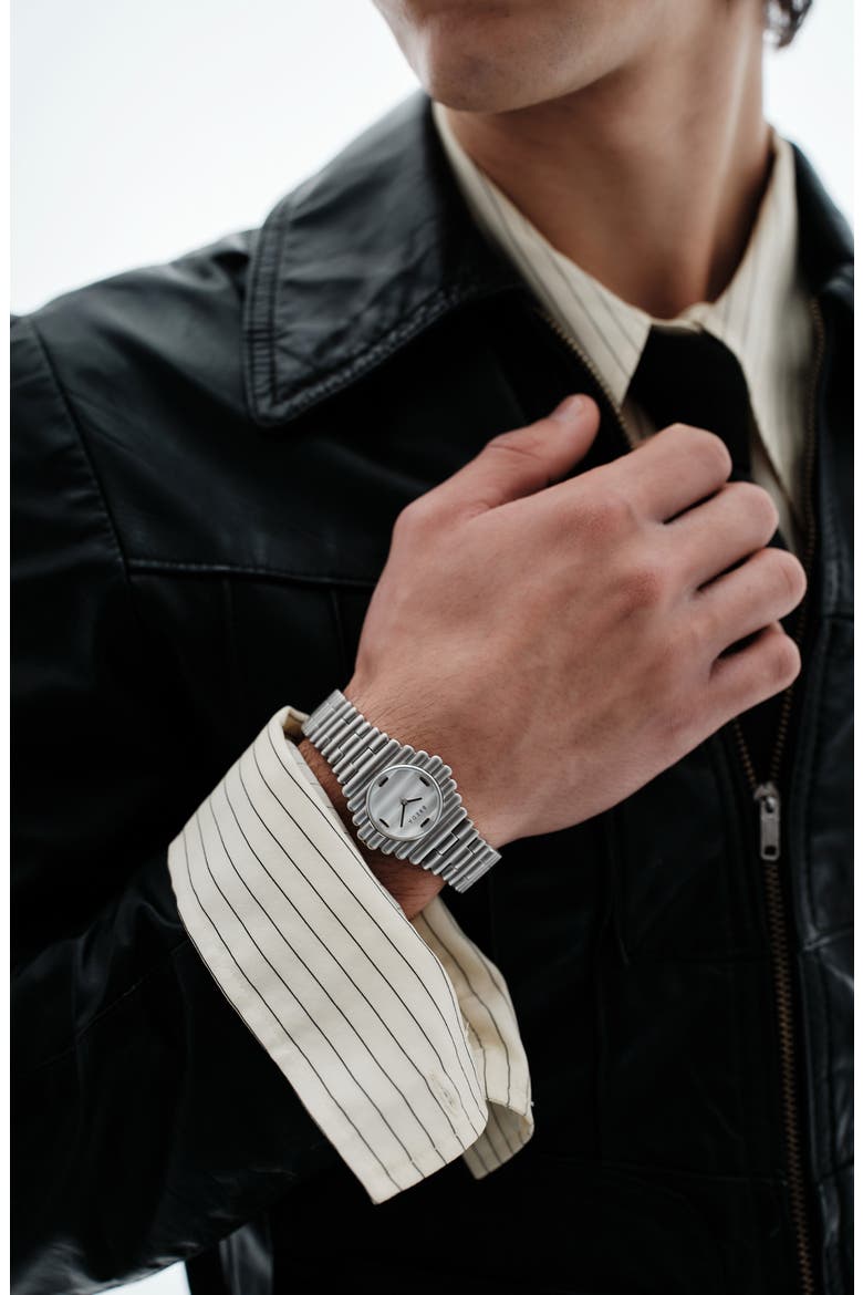 The Coda Bracelet Watch, 32mm, Alternate, color, SILVER