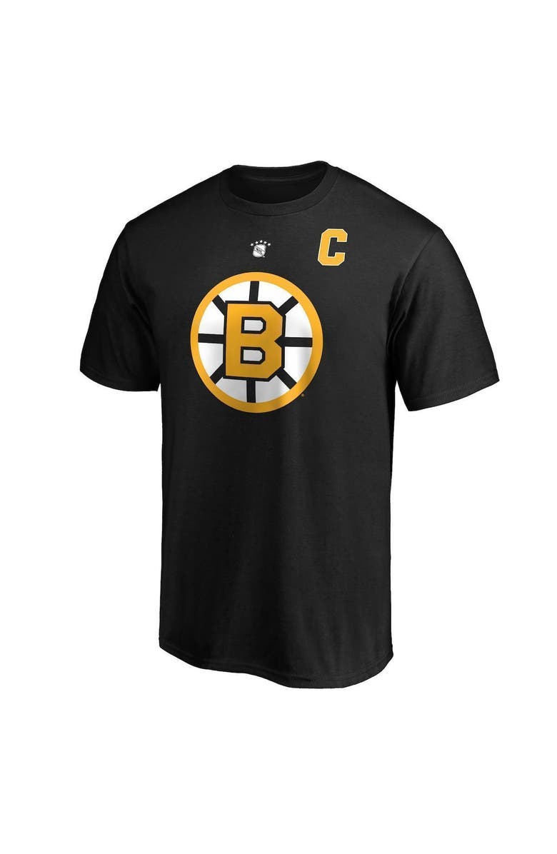 FANATICS Men's Fanatics Branded Ray Bourque Black Boston Bruins Authentic Stack Retired Player Name & Number T-Shirt, Alternate, color, Black
