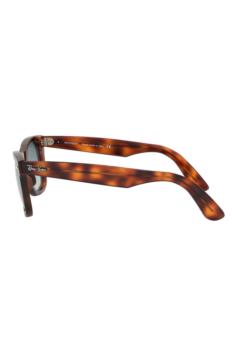 50mm Wayfarer Ease Gradient Sunglasses, Alternate, color, RED HAVANA