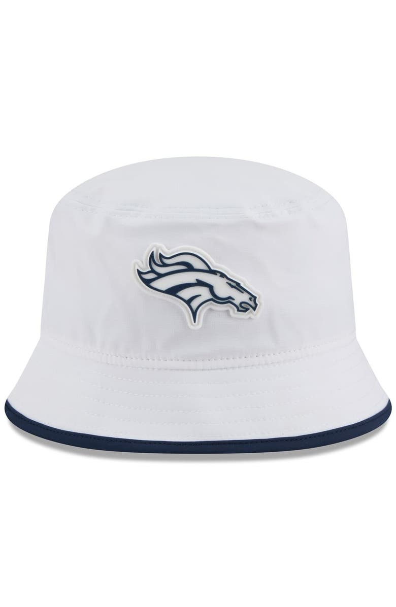 New Era Men's New Era White Denver Broncos 2025 NFL Training Camp Stretch Bucket Hat, Alternate, color, White