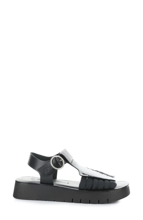 Fly London Platform Sandal In Black