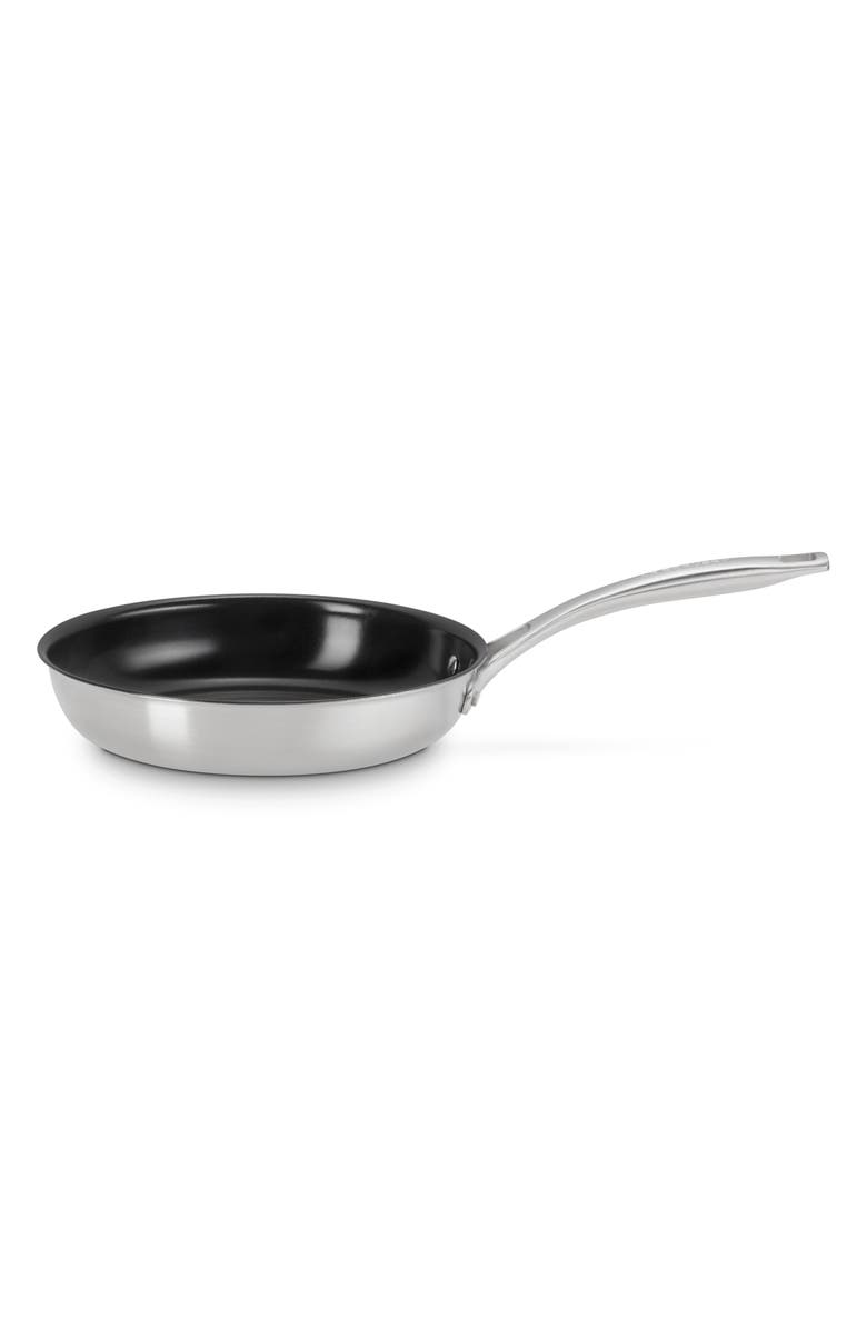 Le Creuset Essential Stainless Steel Nonstick 9.5-Inch Frying Pan, Main, color, Stainless Steel