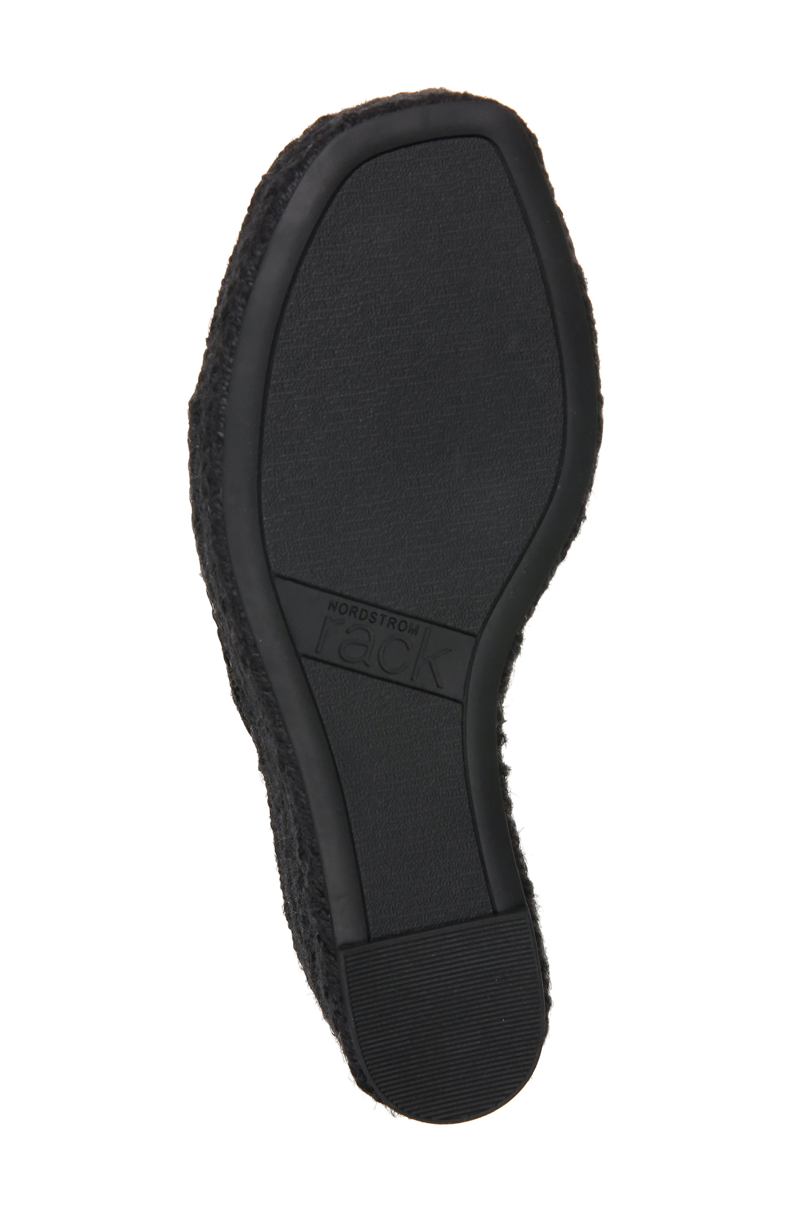 NORDSTROM RACK Claire Jute Wedge Slide Sandal, Alternate, color, Black