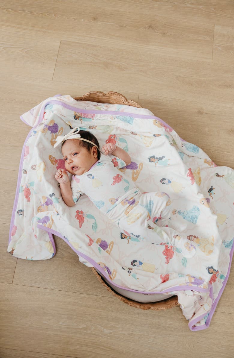 Copper Pearl Disney Princess Print Footed Pants, Alternate, color, Disney Princess