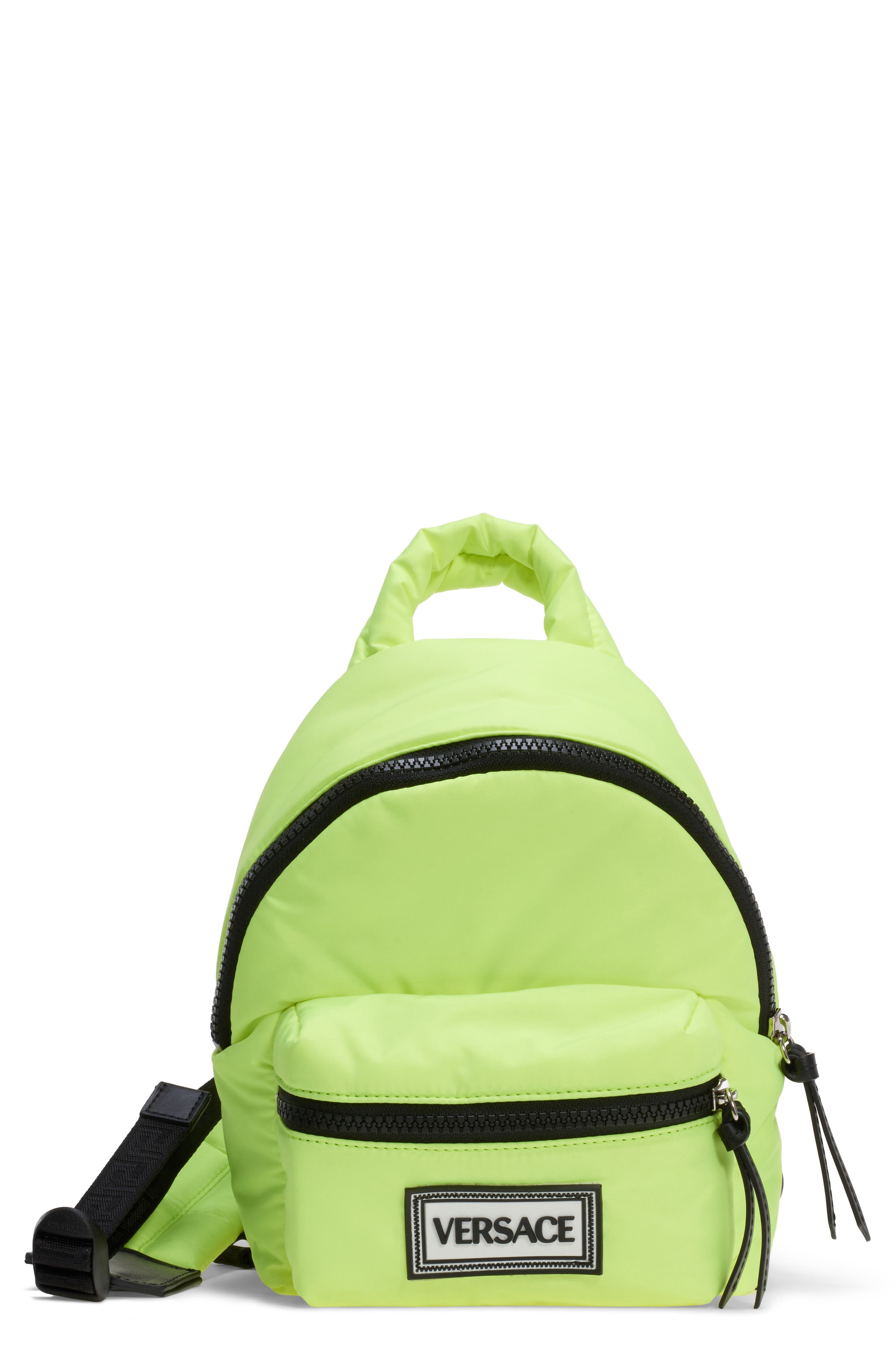 Versace Mini Nylon Crossbody Bag, Main, color, 