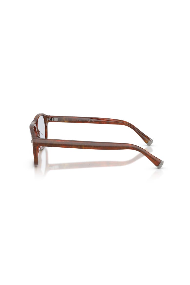 55mm Rectangle optical glasses, Alternate, color, Brown