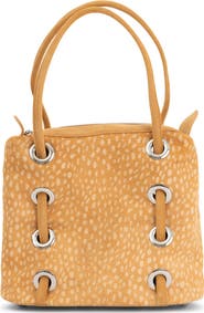 Jeffrey Campbell Chessy Convertible Genuine Calf Hair Shoulder Bag