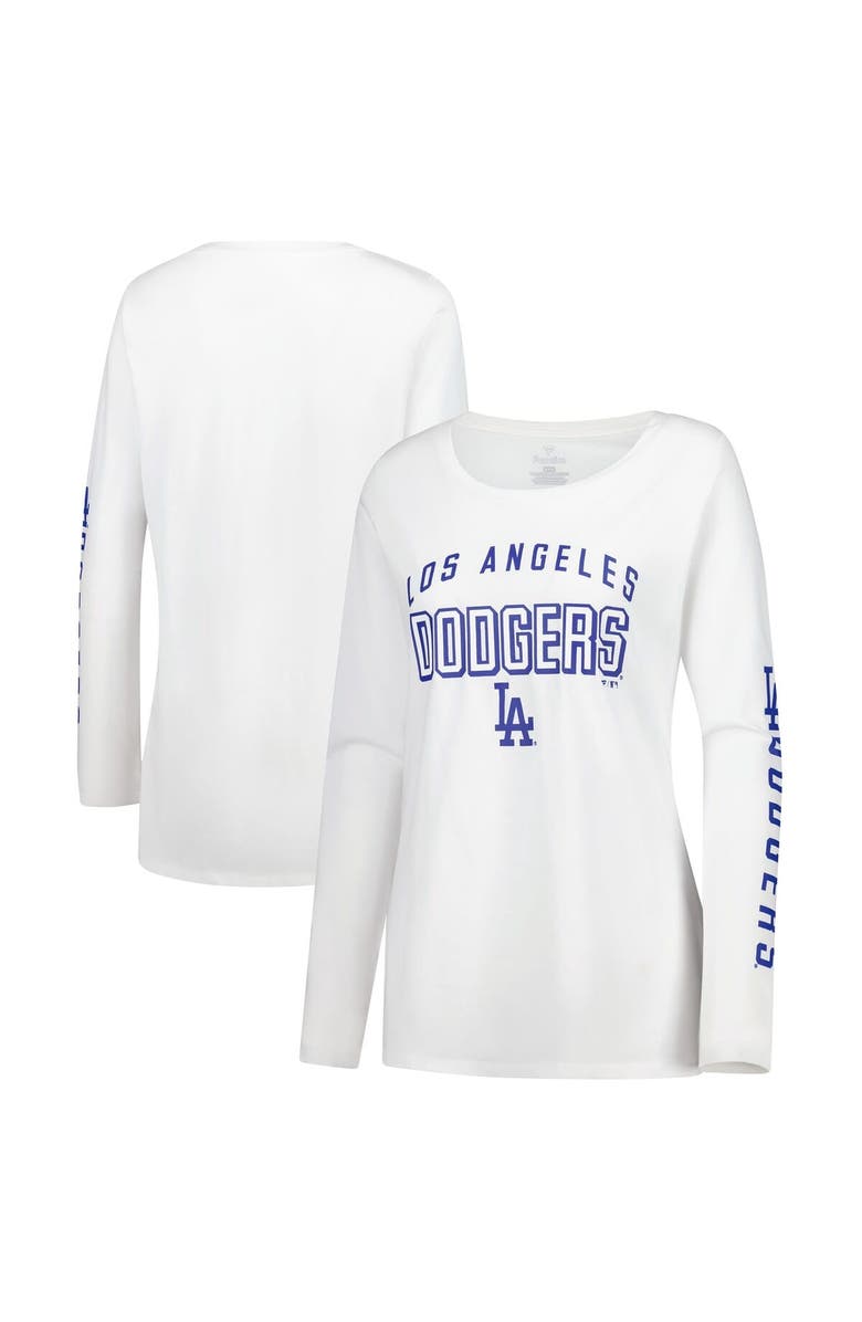 FANATICS Women's Fanatics  White Los Angeles Dodgers Team Long Sleeve T-Shirt, Main, color, 