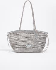 Bimba y Lola Plaited Leather Shopper Bag