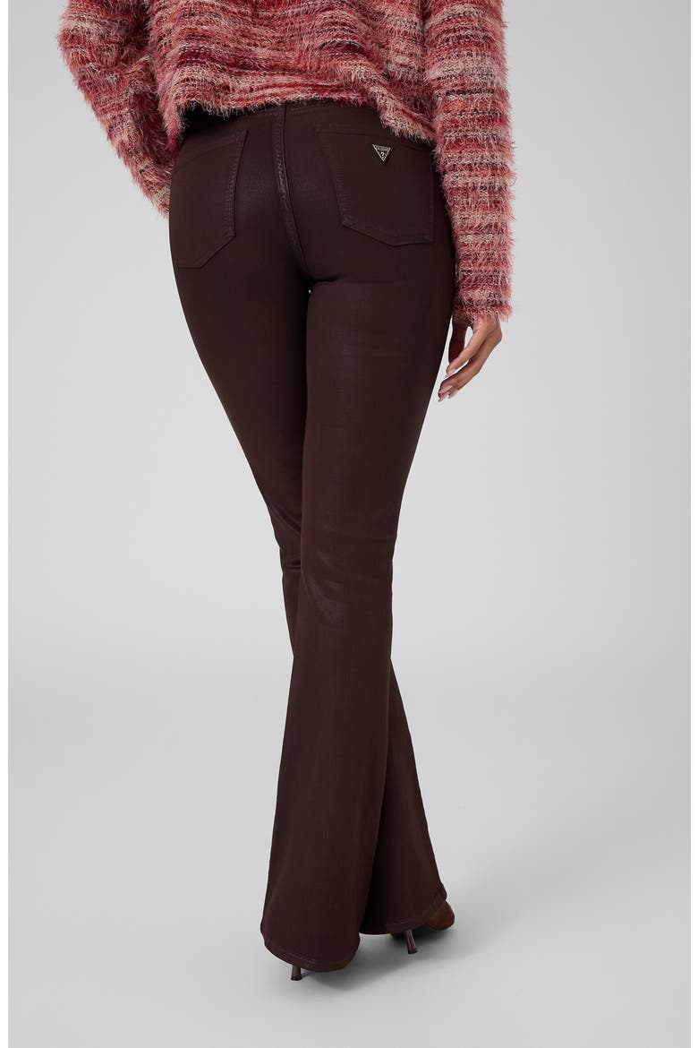Sexy Mid Rise Flare Jeans, Alternate, color, DARK COFFEE