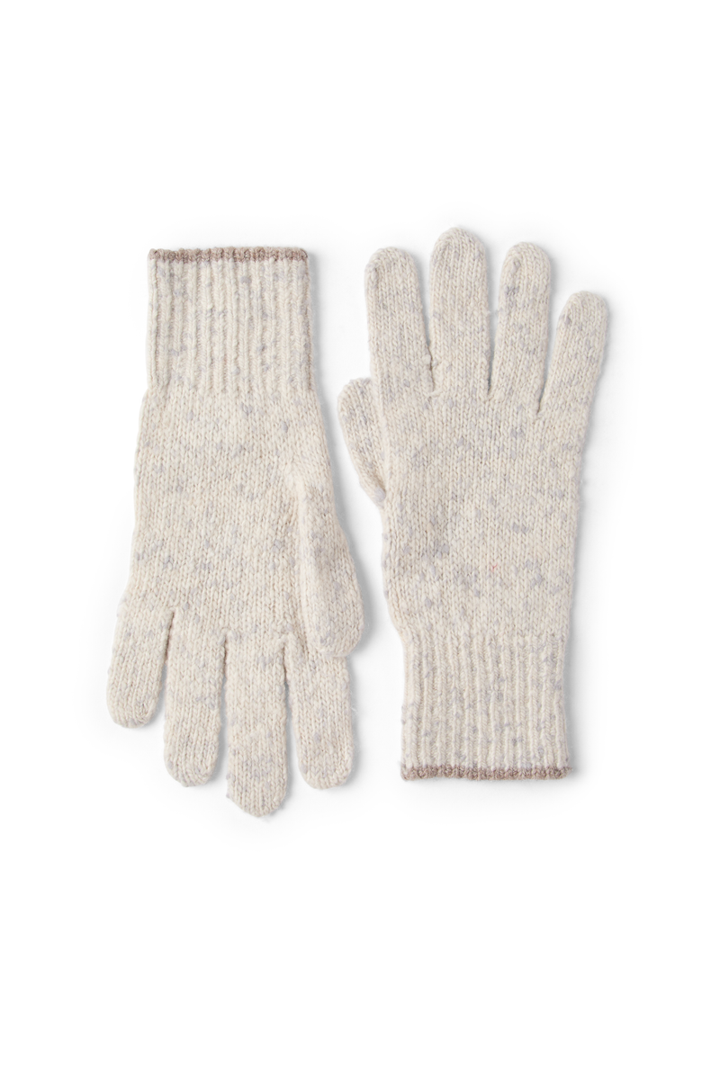 Brunello Cucinelli Knit gloves, Main, color, Pearl