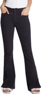 Wash Lab Denim Zip Hem Classic Flare Leg Jeans